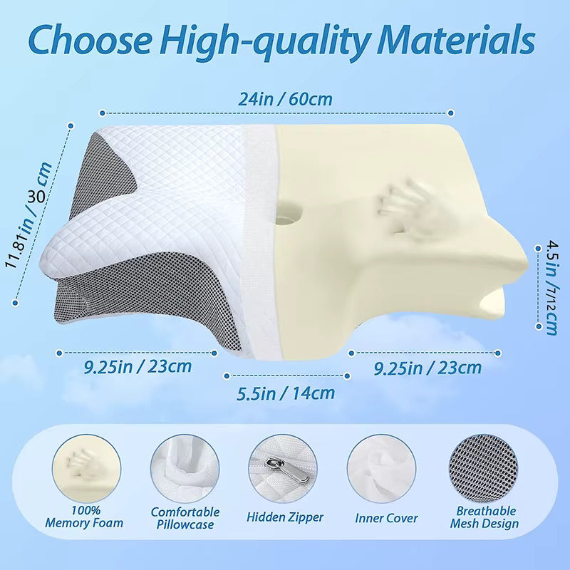 Ease & Thrive™ Memory Foam Cervical Pillow