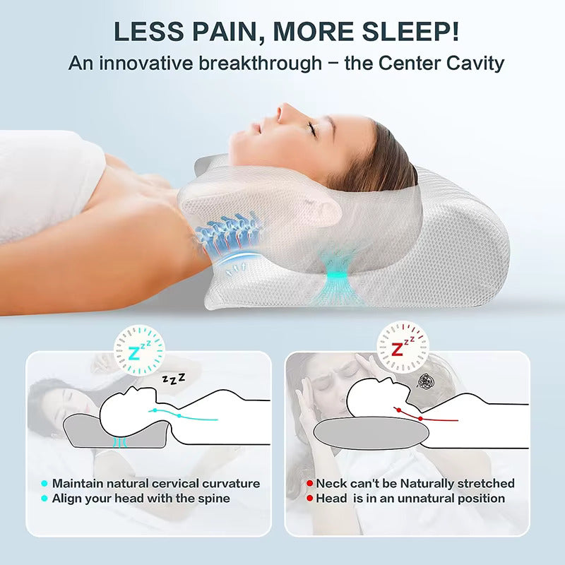 Ease & Thrive™ Memory Foam Cervical Pillow