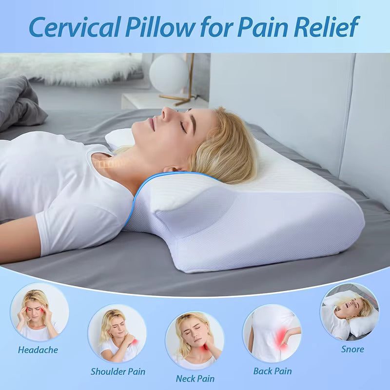 Ease & Thrive™ Memory Foam Cervical Pillow