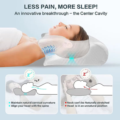 Ease & Thrive™ Memory Foam Cervical Pillow